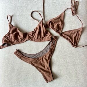 Blackbough cocoa bikini set